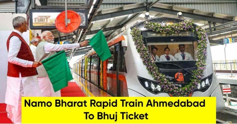 Namo Bharat Rapid Train Ahmedabad To Bhuj Ticket