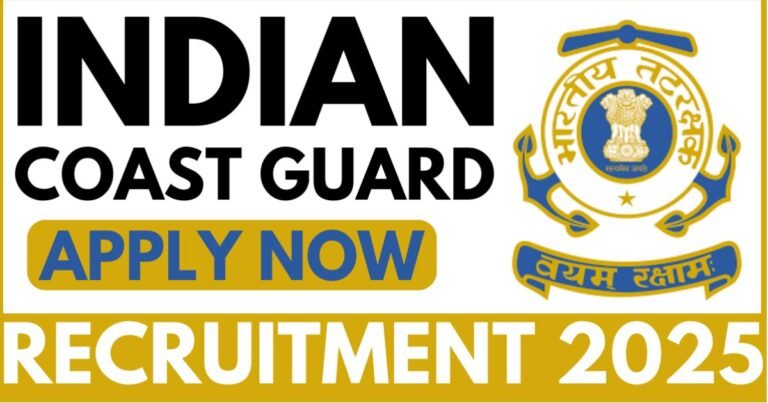 indian coast guard recruitment 2025