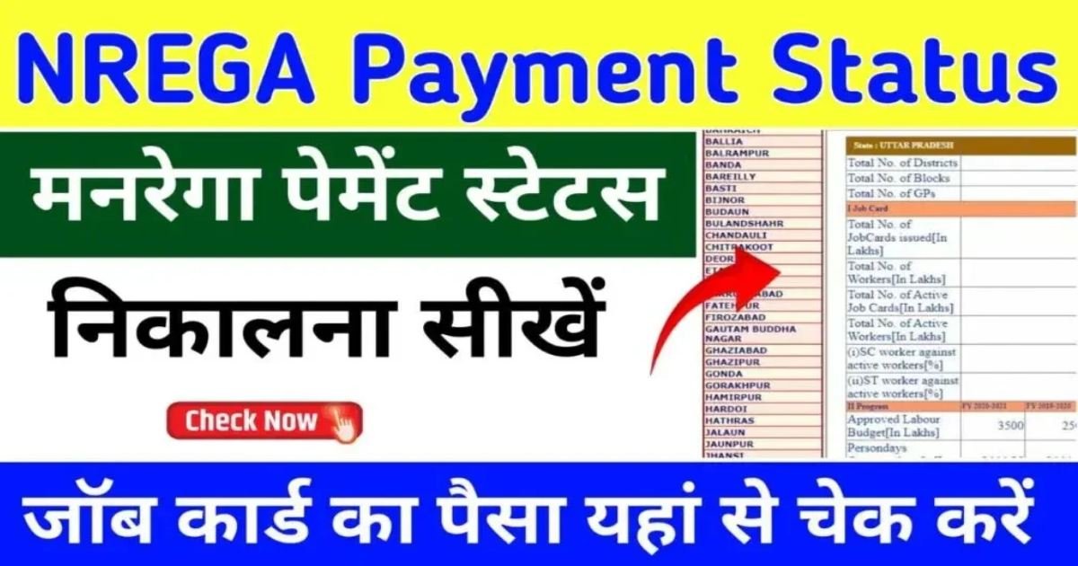 NREGA Payment Status Online