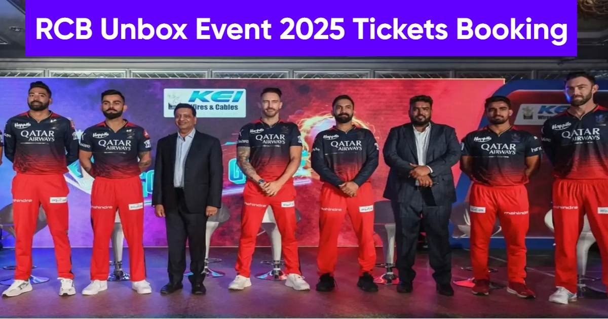 RCB Unbox Event 2025 Tickets Booking