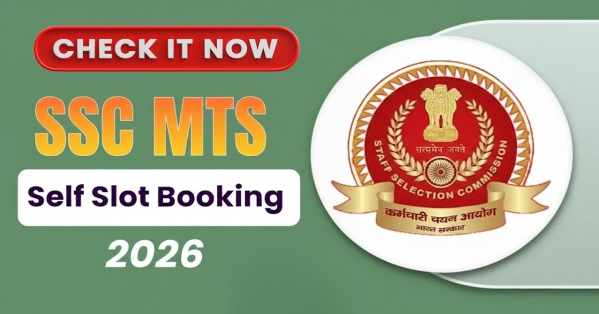 SSC MTS Slot Booking 2026