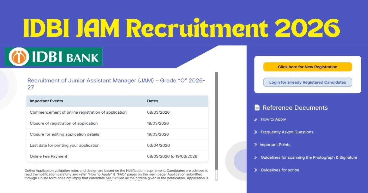 IDBI Bank Recruitment 2026